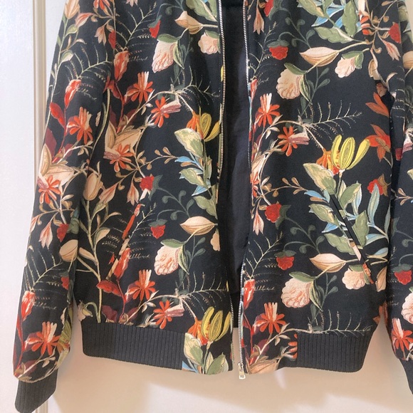 Zara Floral Print Bomber Jacket - Picture 4 of 6
